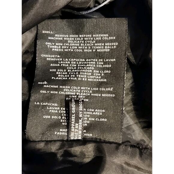 Marc New York Andrew Marc Jacket Women Large Down Puffer Faux Fur Collar Mob Wif - Picture 7 of 11